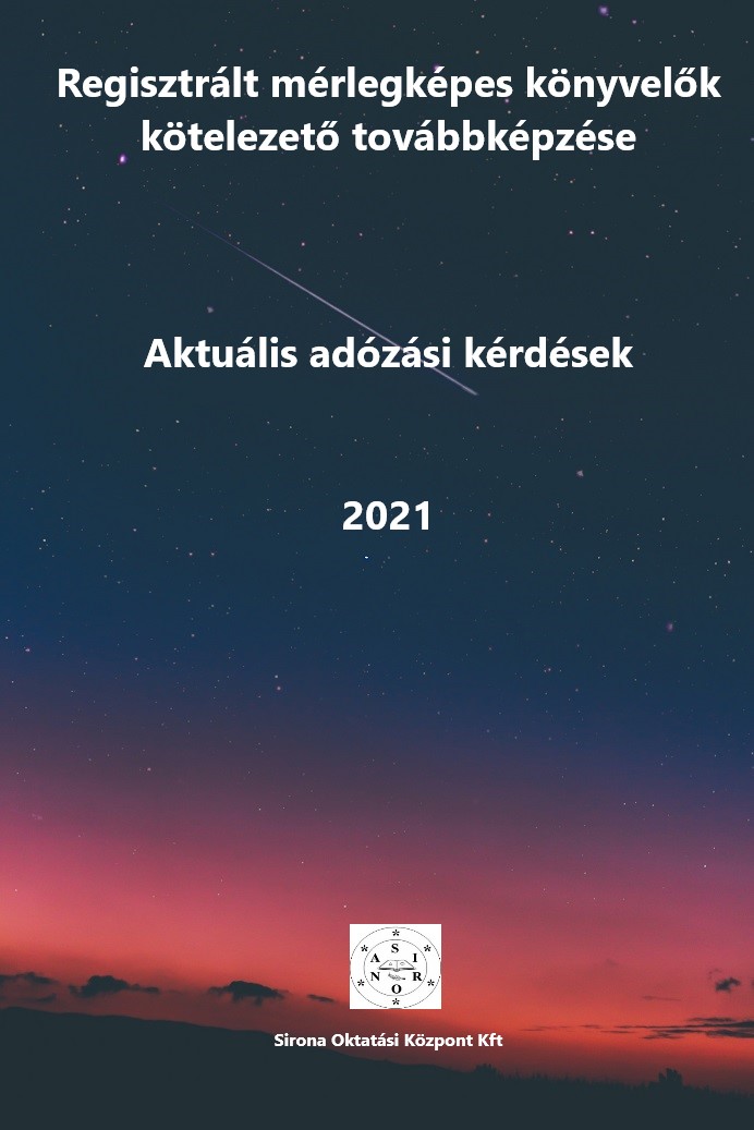 Aktuális adózási kérdések 2021